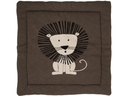 Tmavě hnědá hrací deka Quax Lion 100 x 100 cm