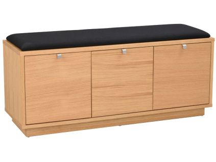 Dubová lavice ROWICO CONFETTI II. 106 cm s úložným prostorem
