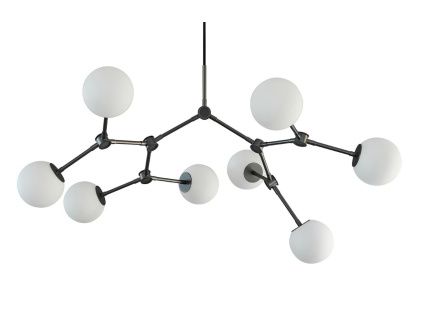 Opálově bílé skleněné závěsné světlo 101Copenhagen Drop Bulp Mini 100 cm