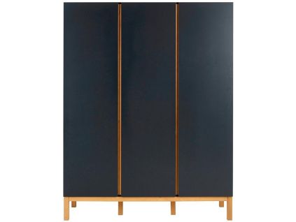 Antracitově šedá lakovaná skříň Quax Indigo 198 x 152 cm