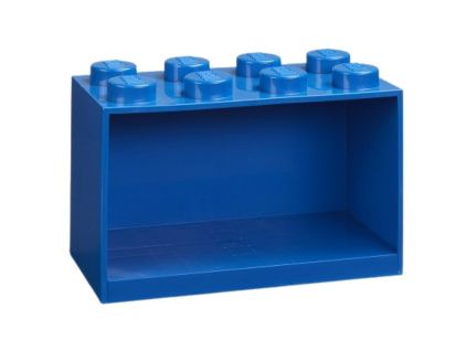 Modrá nástěnná police LEGO® Storage 21 x 32 cm