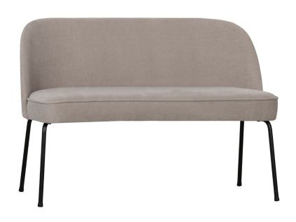 Pískově hnědá látková jídelní lavice Tergi 120 cm