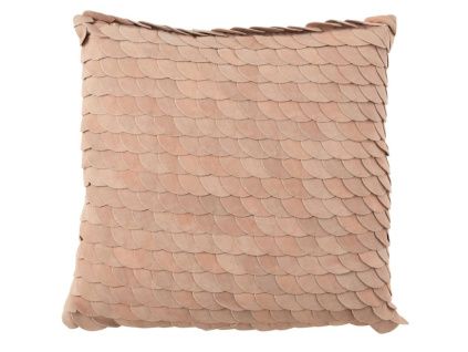 Starorůžový polštář z ekokůže J-line Scally 42 x 43 cm