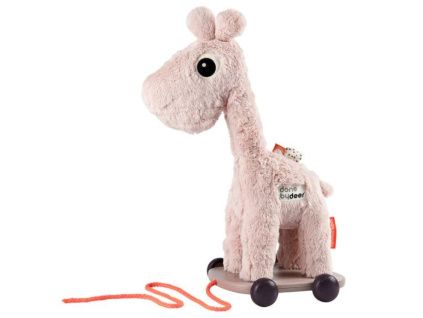 Růžová plyšová tahací hračka Done by Deer Raffi