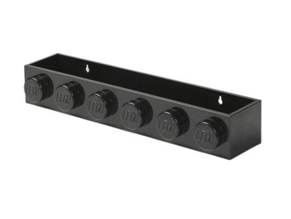 Černá nástěnná police LEGO® Storage 47,8 x 11,5 cm