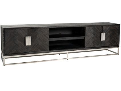 Dubový TV stolek Blackbone 220 x 42,5 cm