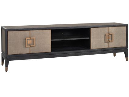 Koženkový TV stolek 185 x 40 cm