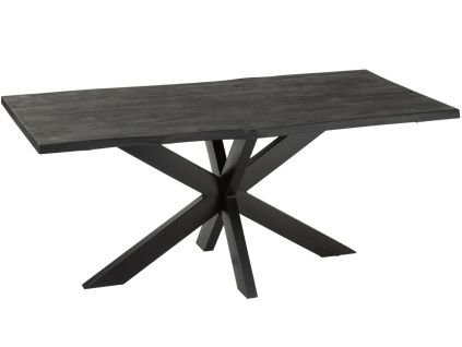 Černý mangový jídelní stůl J-line Gary 180 x 90 cm