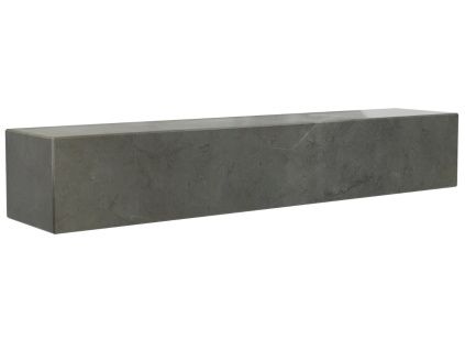Hnědo šedá mramorová nástěnná police AUDO PLINTH 60 cm