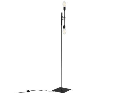 Černá kovová stojací lampa Dogi 2 160 cm