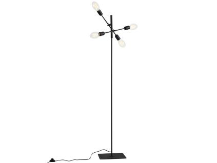 Černá kovová stojací lampa Dogi 4