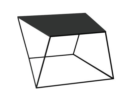 Černý kovový konferenční stolek Nara 80x80 cm