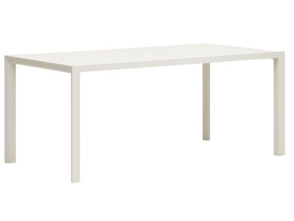 Bílý kovový zahradní jídelní stůl Kave Home Culip 180 x 90 cm