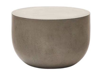 Šedý cementový zahradní stolek kave home Garbet 60 cm