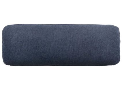 Tmavě modrý látkový polštář Kave Home Neom 24 x 72 cm