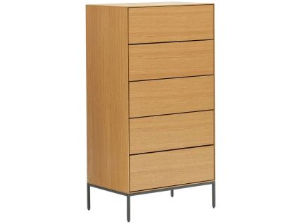Dubová komoda Kave Home Vedrana 60 x 40 cm