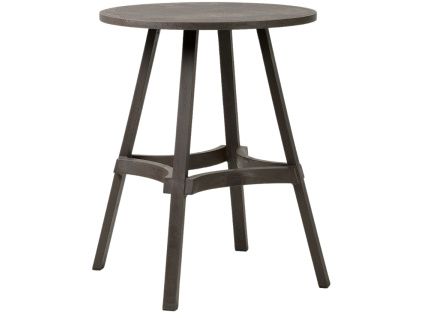 Hnědý plastový zahradní barový stůl Combo 60 cm