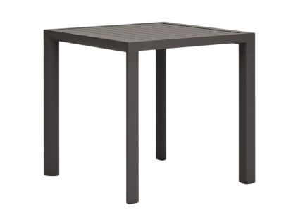 Šedý kovový zahradní jídelní stůl Kave Home Culip 77 x 77 cm