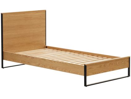 Dubová jednolůžková postel Kave Home Taiana 90 x 190 cm