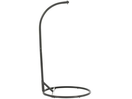 Tmavě šedá kovová konstrukce na závěsné křeslo Kave Home Dalias 195 cm