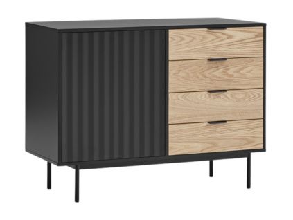 Černá lakovaná komoda Teulat Sierra 108 x 47 cm