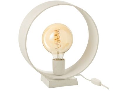 Bílá hliníková stolní lampa J-line Musha