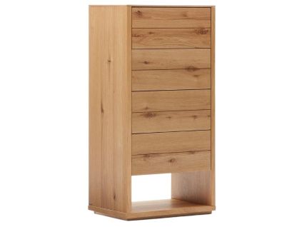 Dubová komoda Kave Home Alguema 60 x 40 cm se zásuvkami