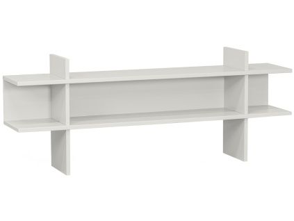 Šedobílý dřevěný toaletní stolek Jeana 180 x 35 cm