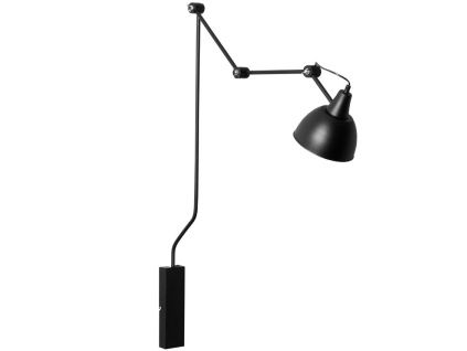 Černá kovová nástěnná lampa Cobain I.