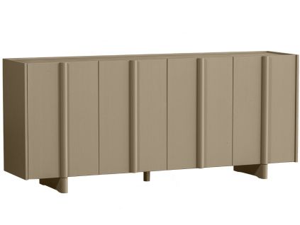 Světle hnědá dřevěná komoda Basu 200 x 85 cm