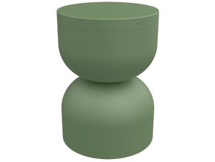 Kaktusově zelený hliníkový zahradní stolek Fermob Piapolo 32 cm