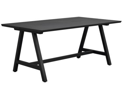 Černý dubový jídelní stůl ROWICO CARRADALE 170 x 100 cm