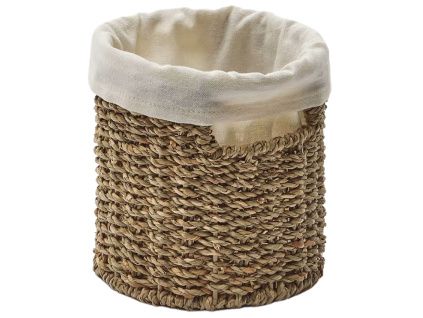 Dekorativní koš Kave Home Tossa 15 x 15 cm z mořské trávy