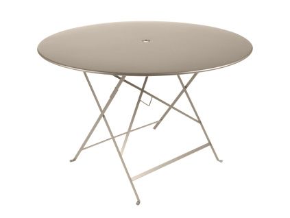 Muškátově šedý kovový skládací stůl Fermob Bistro 117 cm