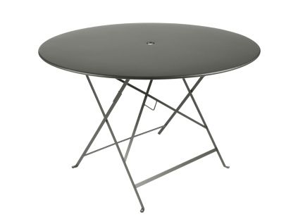 Šedozelený kovový skládací stůl Fermob Bistro 117 cm