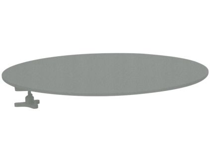 Popelově šedý přídavný odkládací stolek Fermob Bellevie 36 cm
