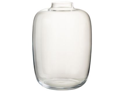 Čirá skleněná váza J-line Clot 25 cm