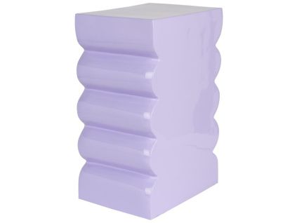 Fialová kovová stolička ZUIVER CURVES 45 cm