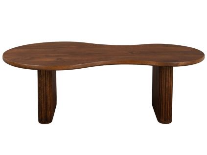 Hnědý dřevěný konferenční stolek DUTCHBONE TILON 110 x 60 cm