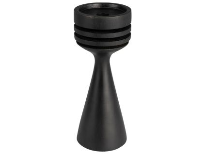 Černý dřevěný svícen ZUIVER HOOVER
