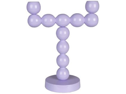 Fialový kovový svícen ZUIVER BUBBLES II.