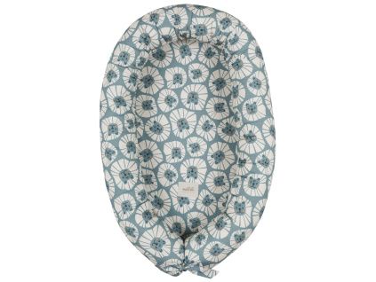 Modré bavlněné hnízdečko Denim Lions 85 cm