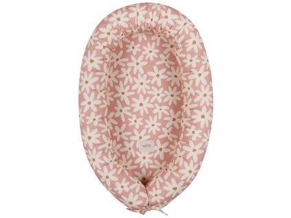 Růžové bavlněné hnízdečko Blush Daisies 85 cm