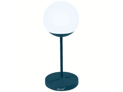 Modrá venkovní LED lampa Fermob MOOON! 63 cm