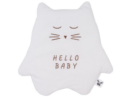 Bílý bavlněný muchláček Hello Baby 30 cm