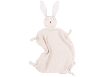 Béžový mušelínový muchláček Dudu Rabbit