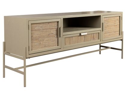 Béžový TV stolek DUTCHBONE YASU 148 x 38 cm