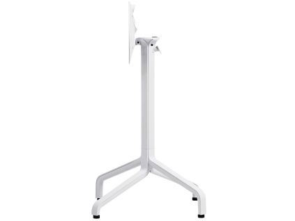 Bílá hliníková stolová sklápěcí podnož Frasca Mini 72 cm