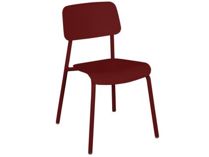 Červená hliníková zahradní židle Fermob Studie