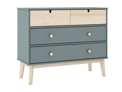 Zelená lakovaná komoda Marckeric Estefania 100 x 40 cm